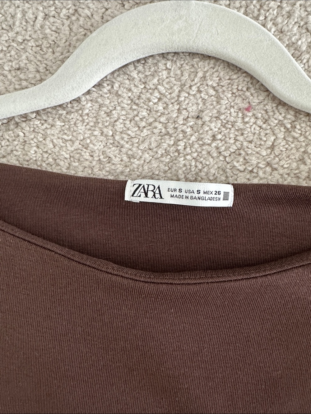 Zara Dark Brown Cap-Sleeve Midi Dress - Picture 4 of 4